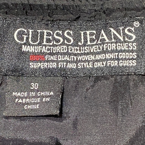 Y2K Guess Black and Gray Pleated Skater Mini Skirt - Picture 2 of 5